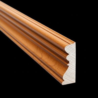 Easy To Install Lightweight Decorative Wooden Mouldings Customizable for Interior and Exterior Design